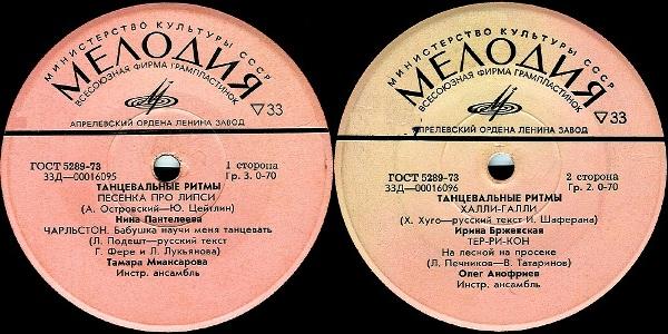 Various Artists • 1965 • Танцевальные ритмы